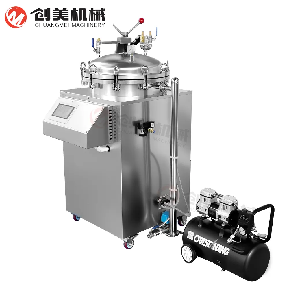Economical Back Pressure Esterilizador Aquecimento a vapor Fácil de limpar - Esterilizador - foodmachtech